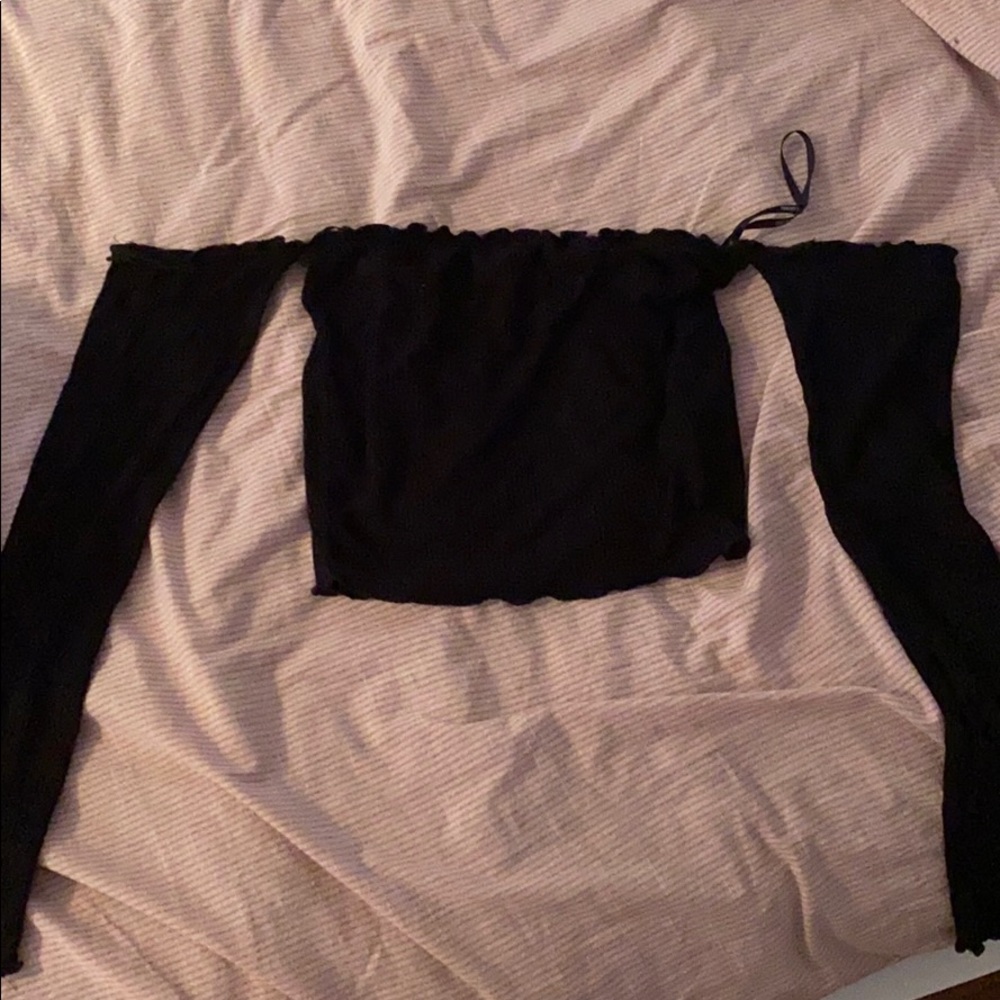 Off the shoulder crop top